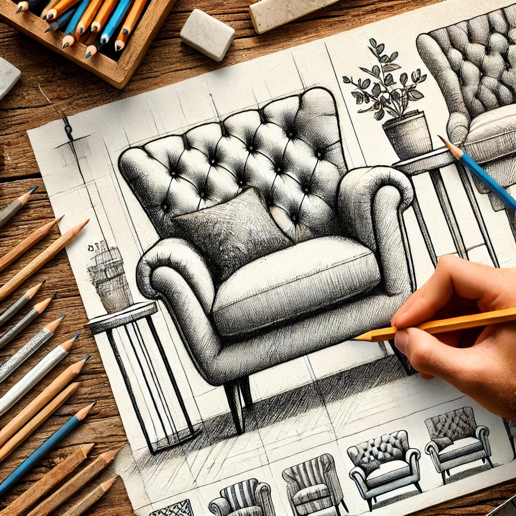 How To Draw a Sofa Chair