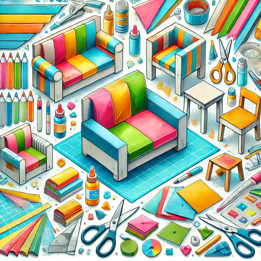 How To Make A Paper Chair And Sofa