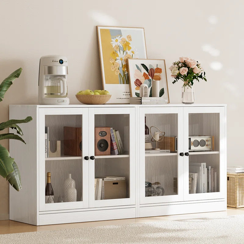 tv panel: 110" Wide Media Center with TV Stand-Up Bookcases