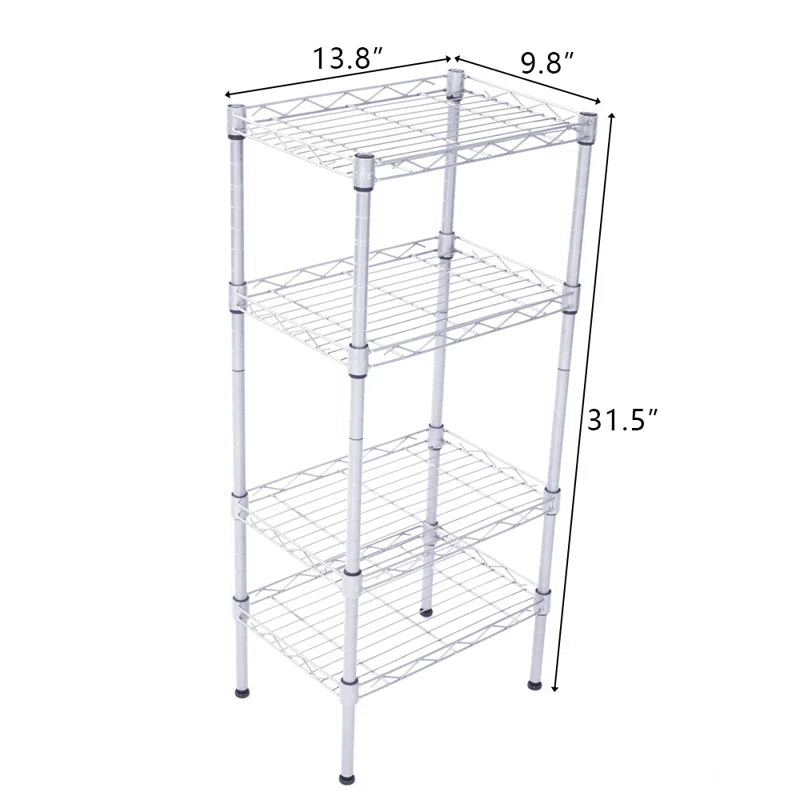 Kitchen Rack: 13.8'' W Metal Shelving Unit