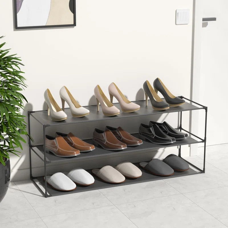 Shoe Rack: 15 Pair Stackable Shoe Rack