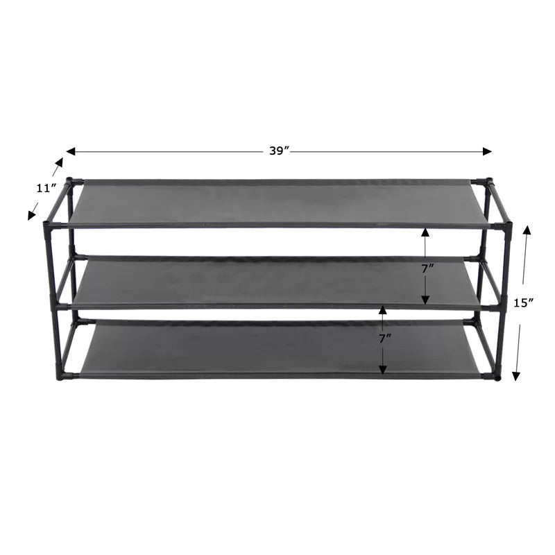 Shoe Rack: 15 Pair Stackable Shoe Rack