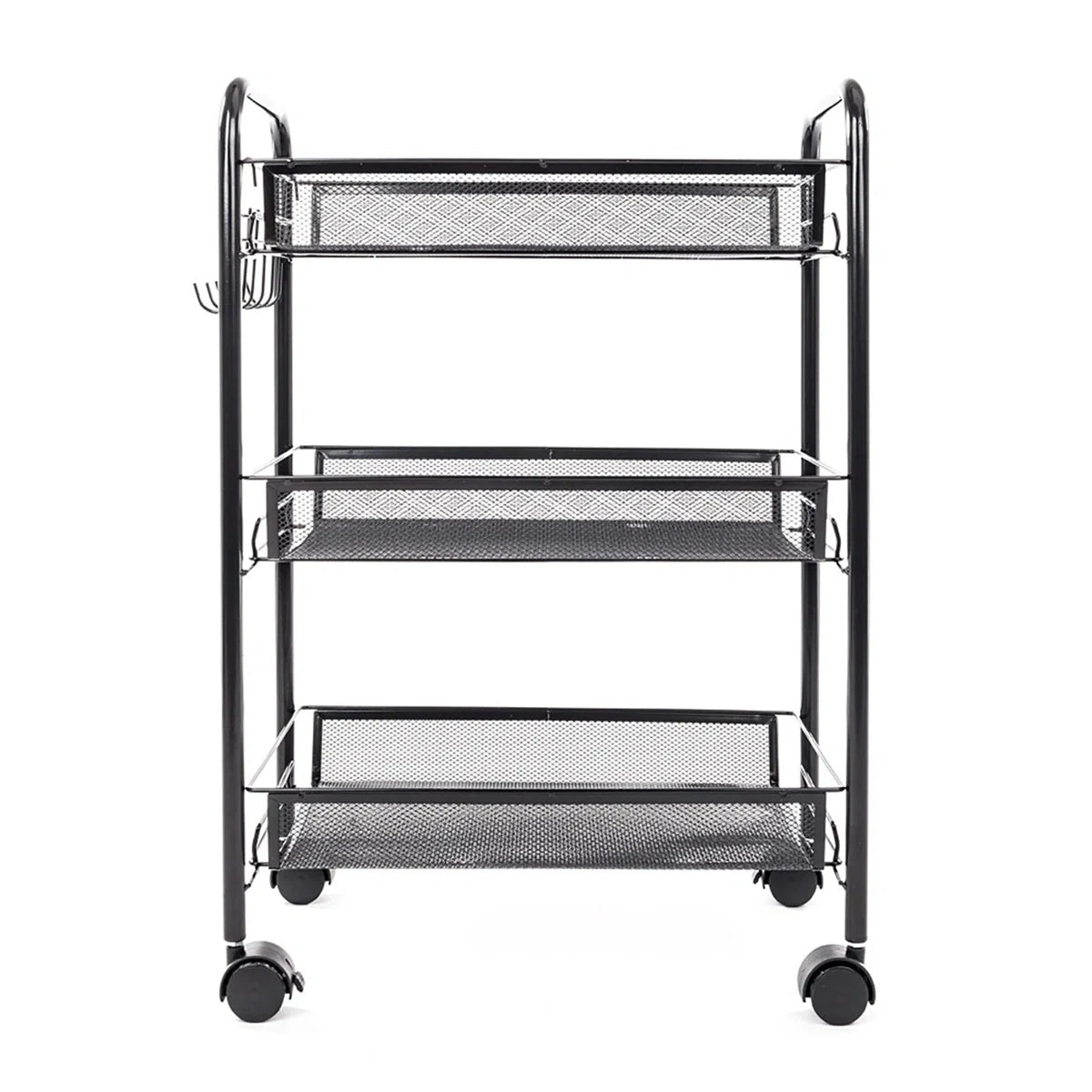 Kitchen Racks: 17.3" iron baker’s rack with microwave shelf, compact storage for kitchens or apartments