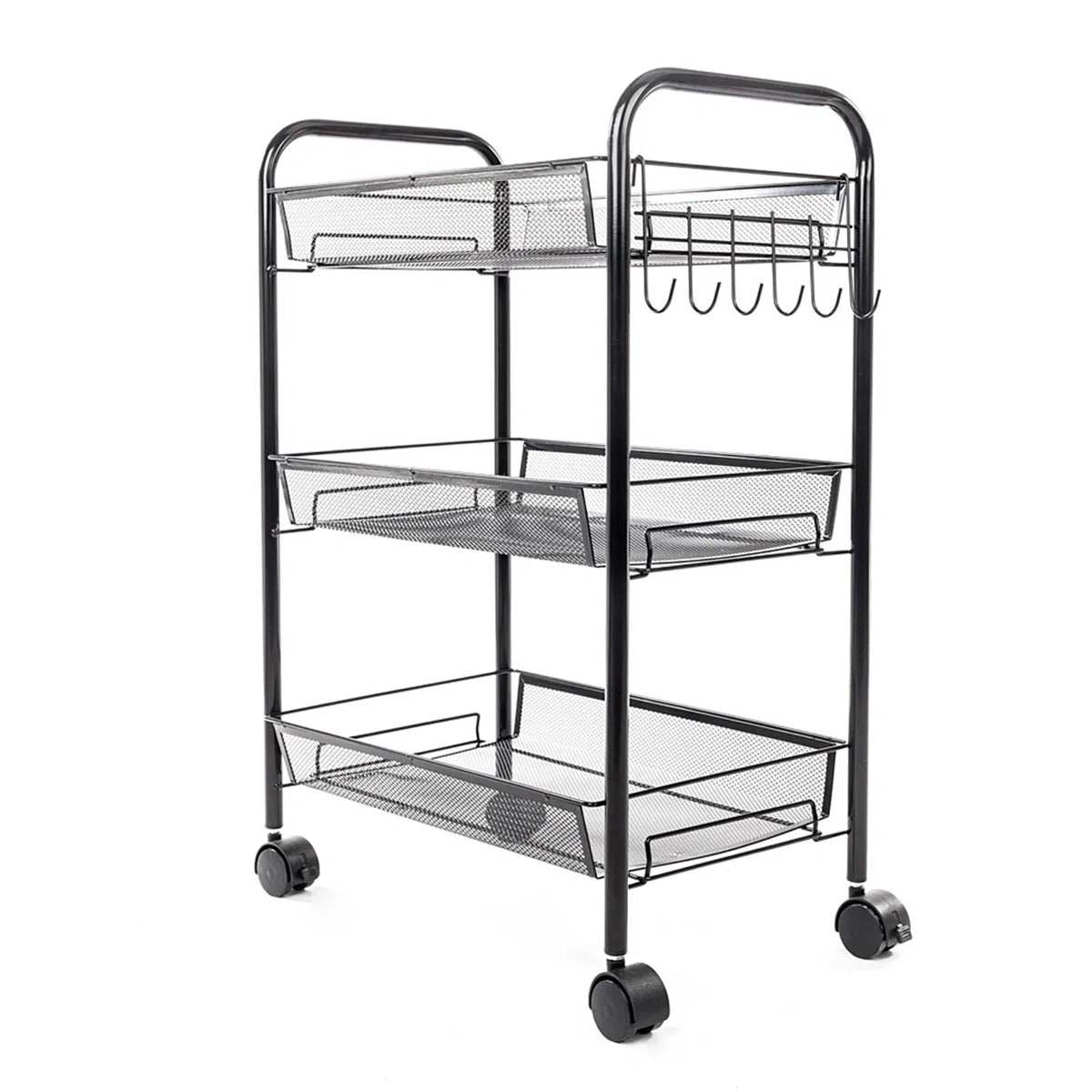 Kitchen Racks: 17.3" iron baker’s rack with microwave shelf, compact storage for kitchens or apartments