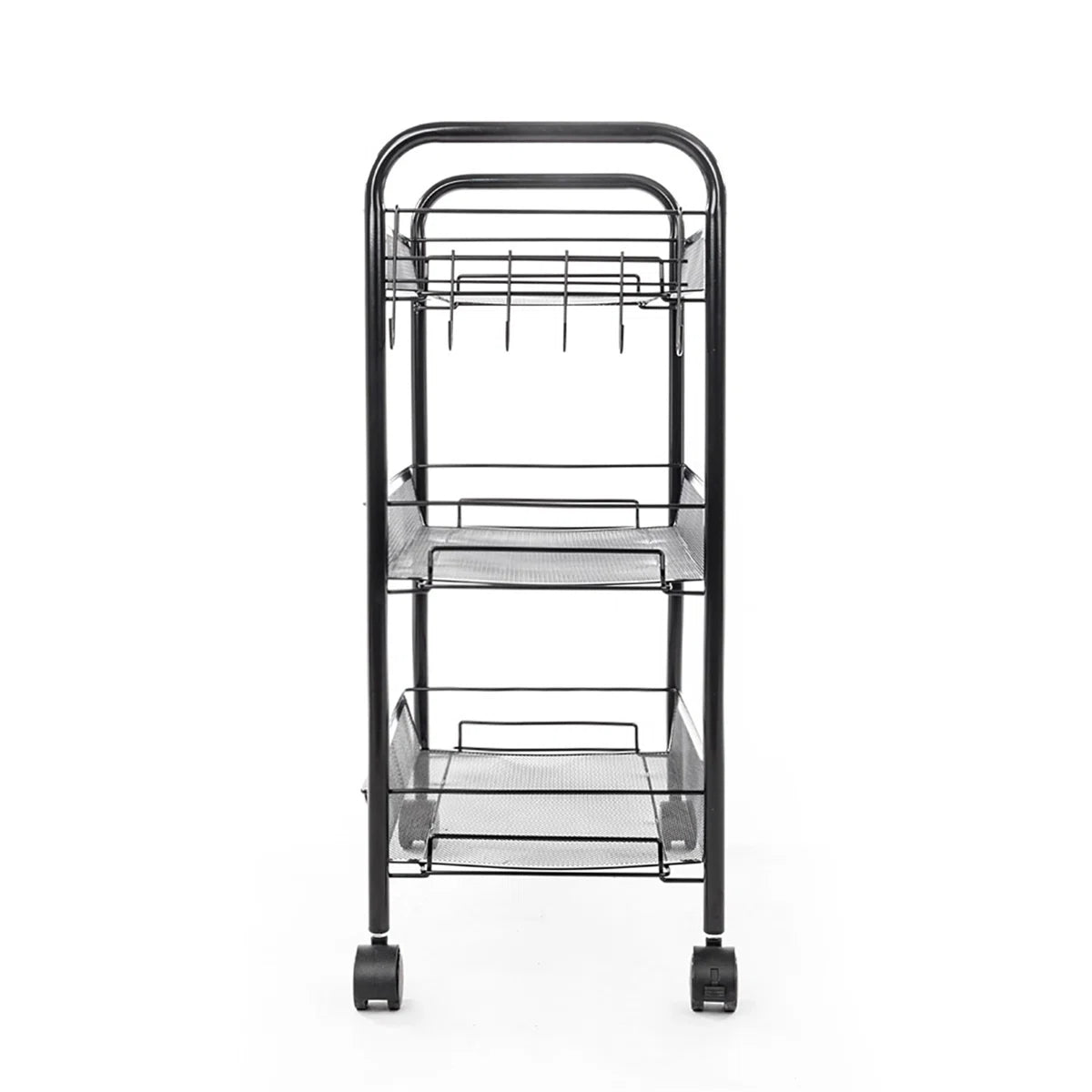 Kitchen Racks: 17.3" iron baker’s rack with microwave shelf, compact storage for kitchens or apartments