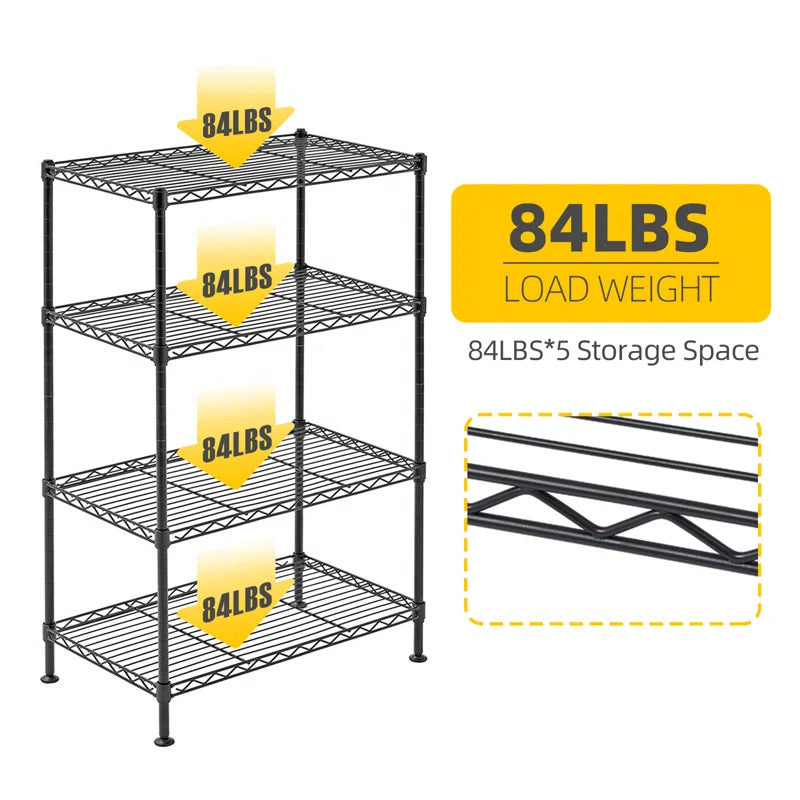Kitchen Rack: 19.7'' W Steel Standard Rack