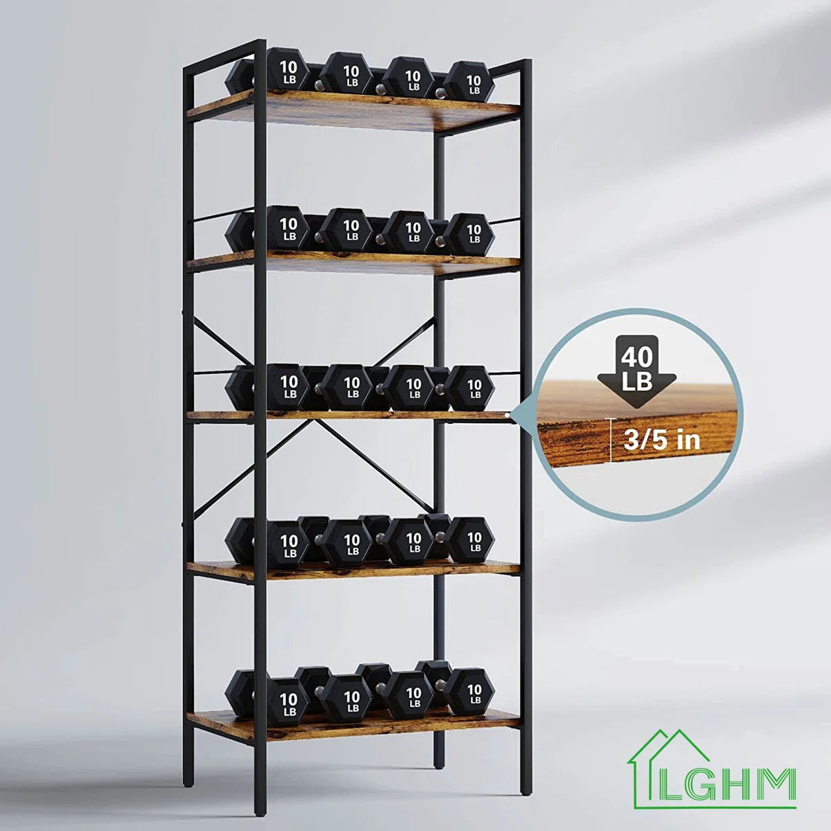 Kitchen Rack: 22'' Wood Standard Baker's Rack with Microwave Compatibility