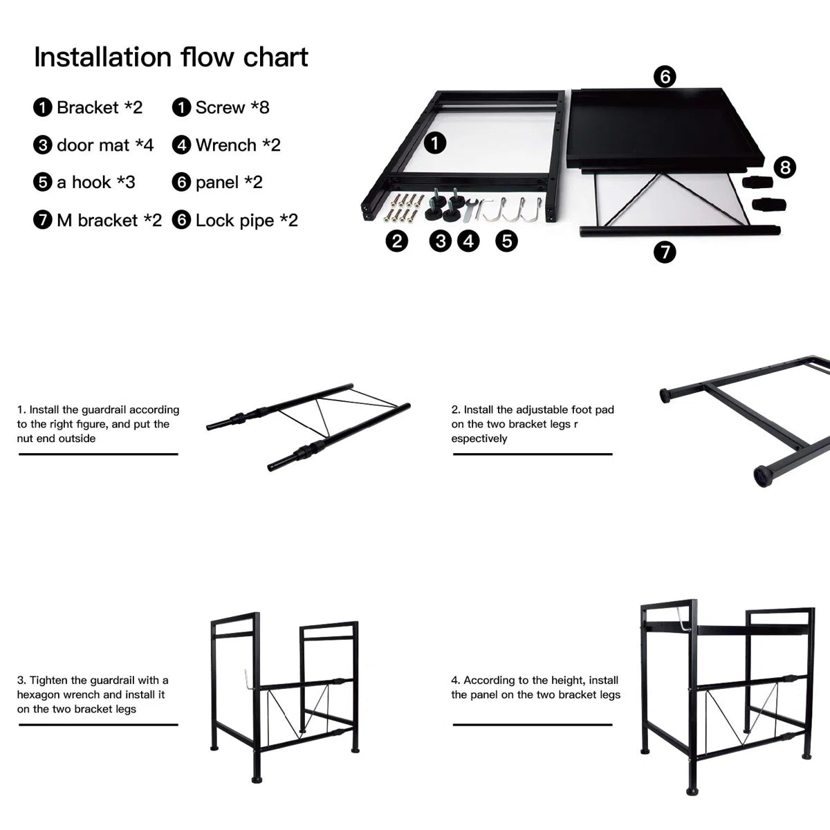 Microwave Stands: 23.6'' Iron Baker’s Rack – Compact Microwave Stand with Durable Metal Frame