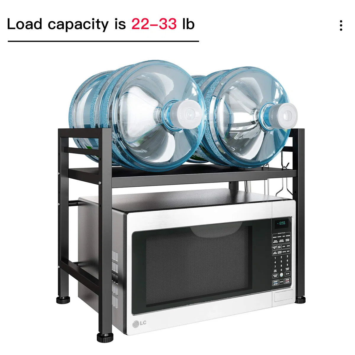 Microwave Stands: 23.6'' Iron Baker’s Rack – Compact Microwave Stand with Durable Metal Frame