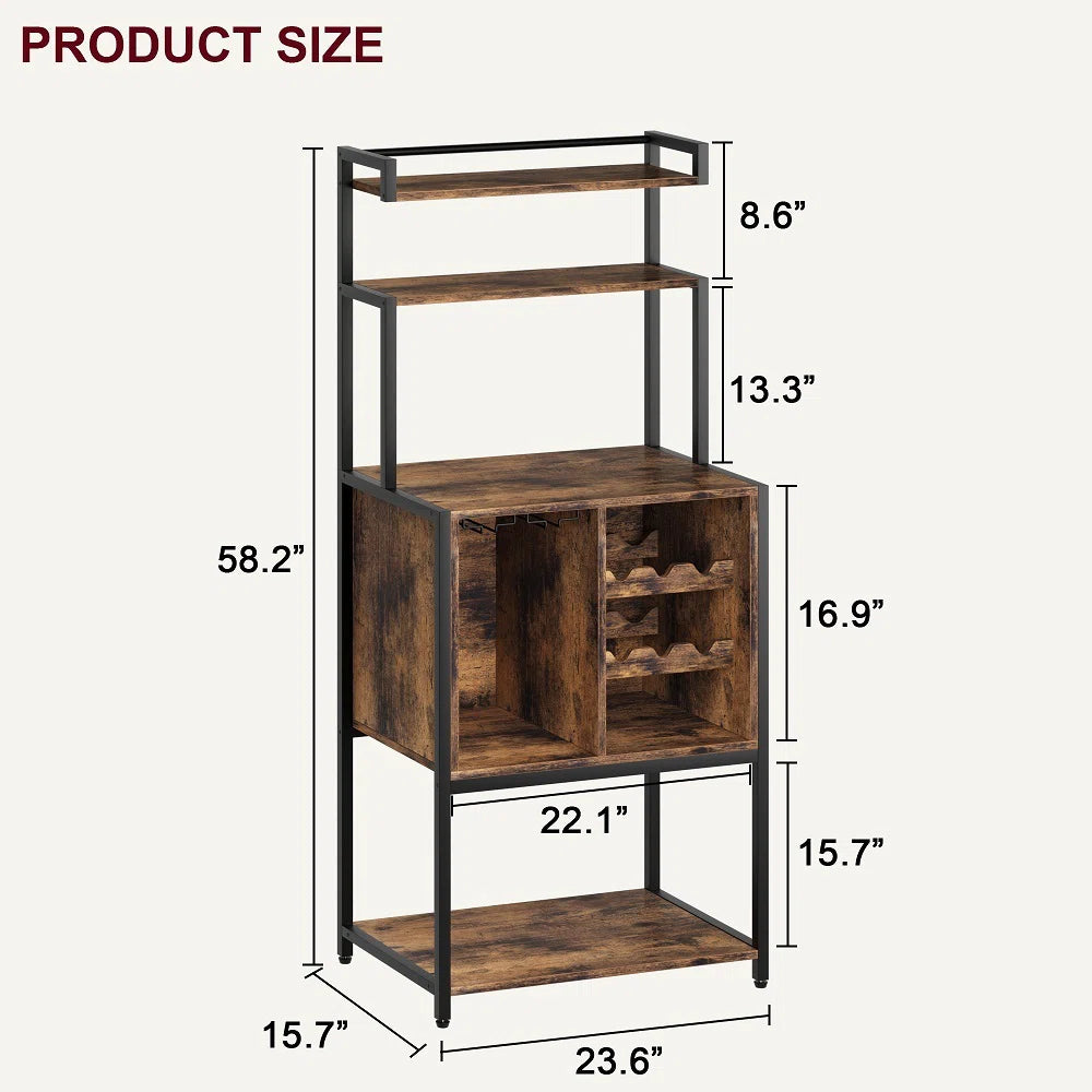 Kitchen Rack: 23.6'' Metal Standard Baker's Rack is Compatibility with Microwave
