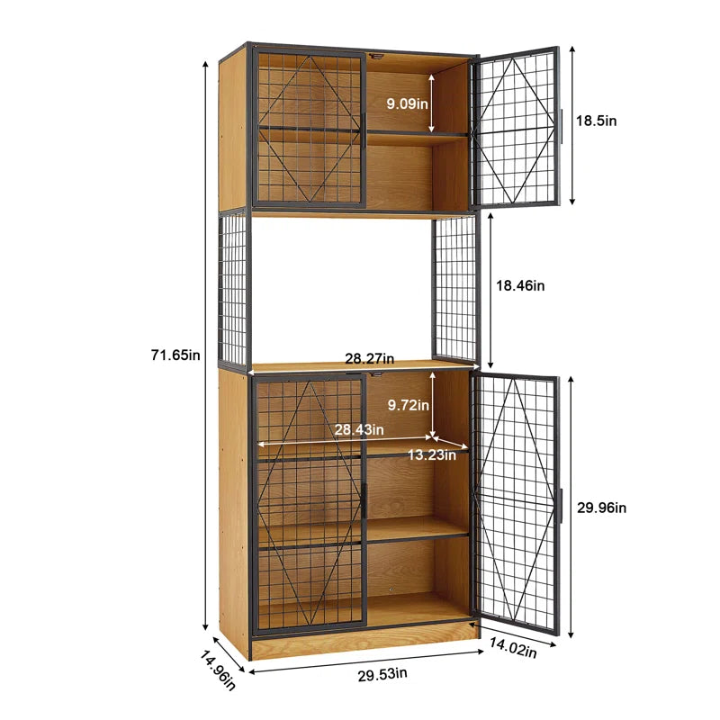 Kitchen Rack: 29.53'' Steel Standard Baker's Rack with Microwave Compatibility