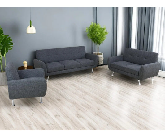 7 Seater Sofa Set:  Elegant 3-Piece Living Room Sofa Set