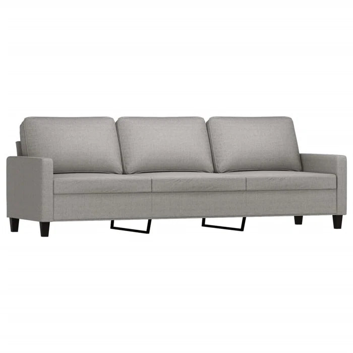 3-Seater Sofa with Footstool 82.7" Fabric