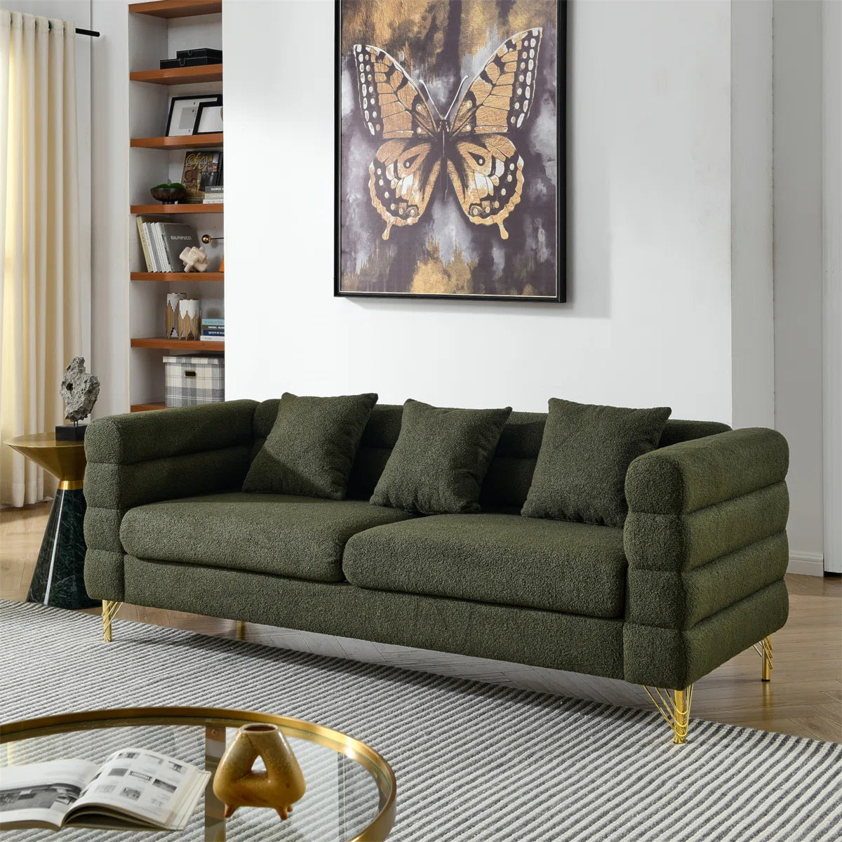 7 Seater Sofa Set: Modern 3+3 Seater Combination Sofa Set