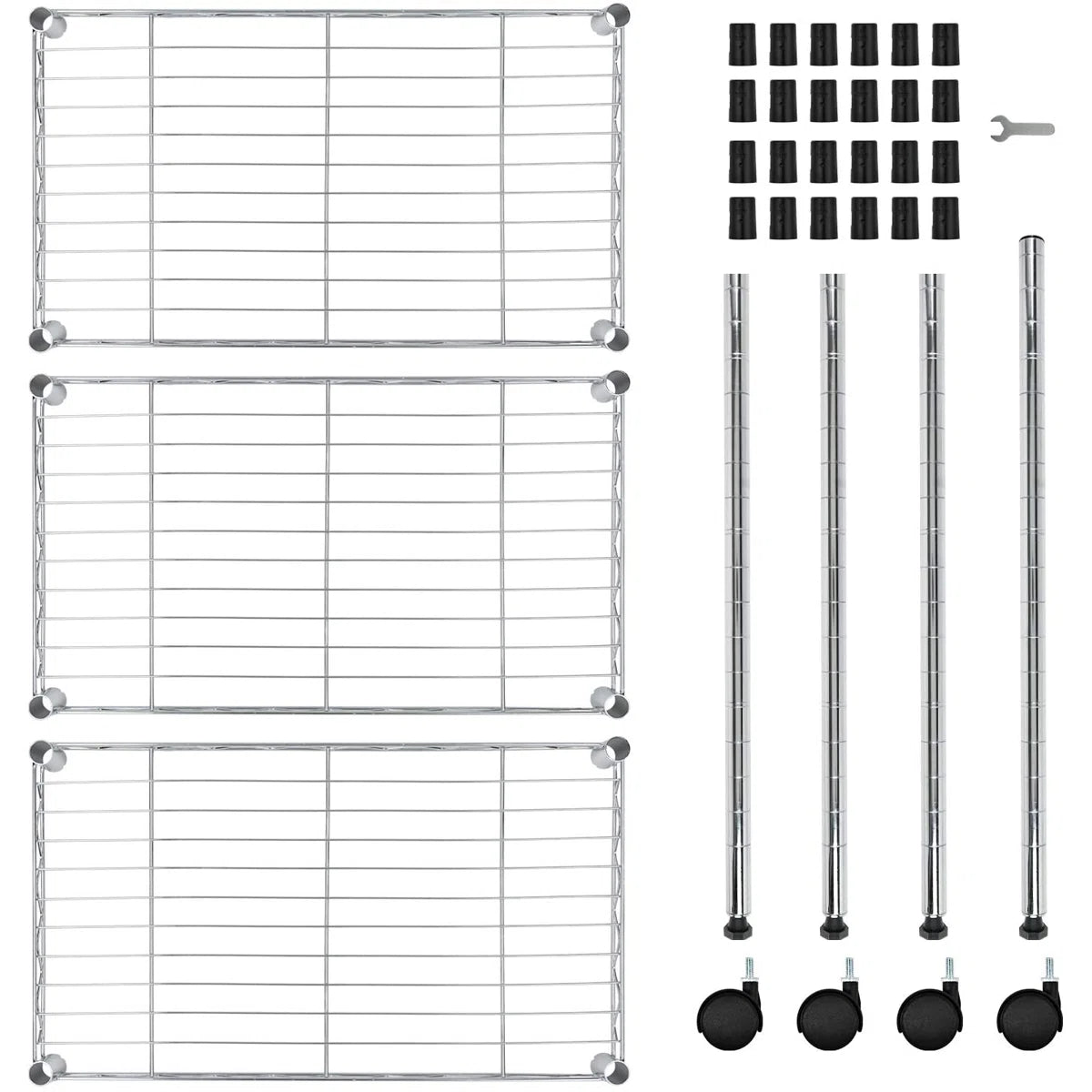 Kitchen Rack: 3-Shelf Shelving Unit