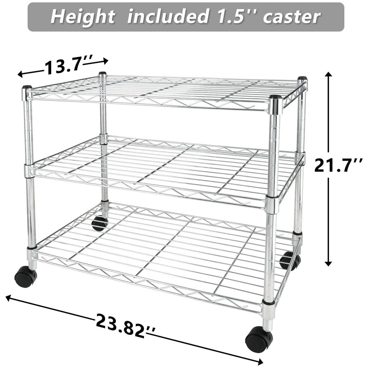 Kitchen Rack: 3-Shelf Shelving Unit