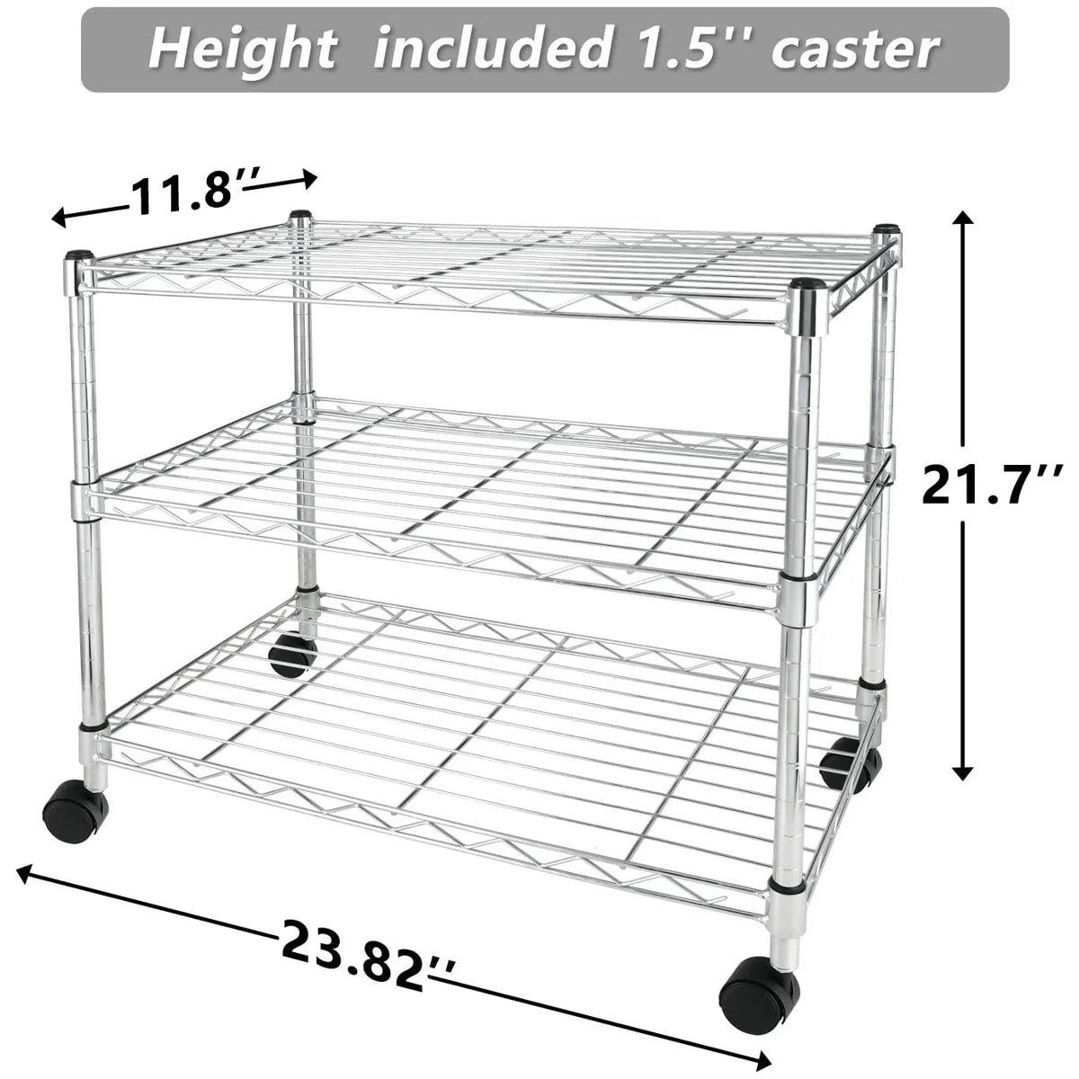 Kitchen Rack: 3-Shelf Shelving Unit