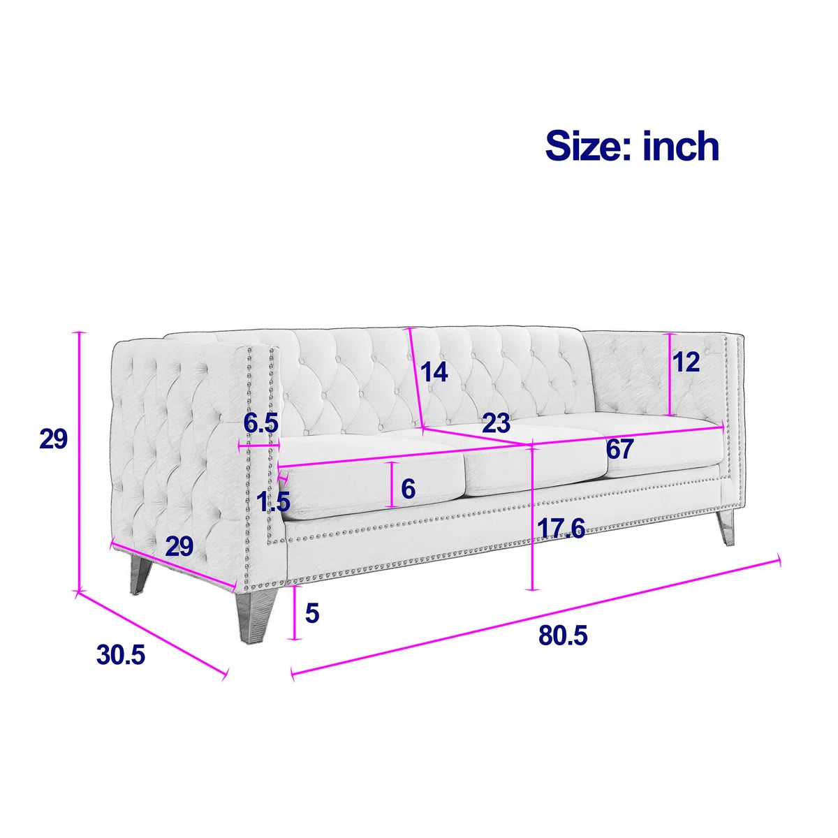 7 Seater Sofa Set: Luxurious Black Velvet 3+2 Seater Combination Sofa