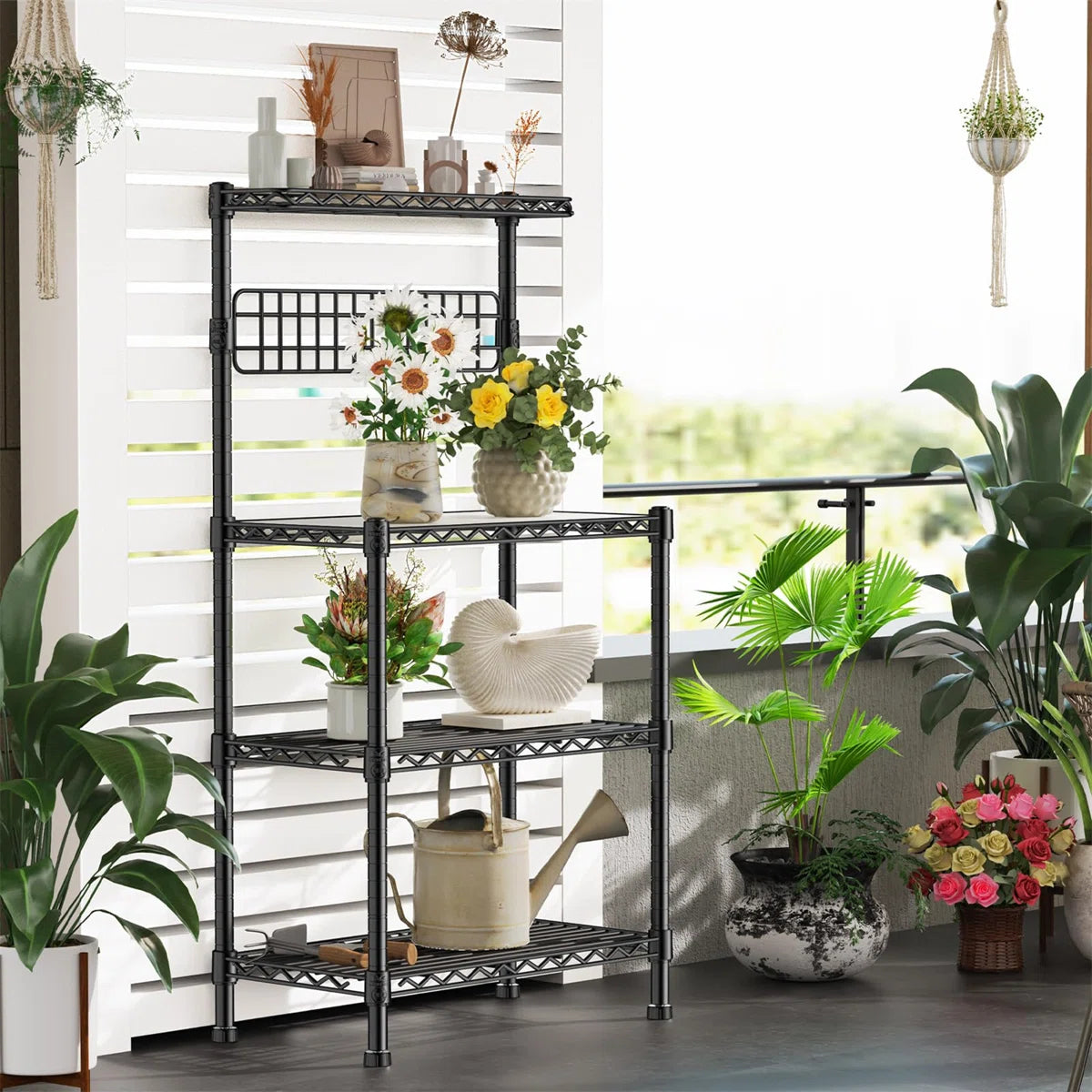Kitchen Racks: Microwave-compatible standard 30-inch metal baker's rack