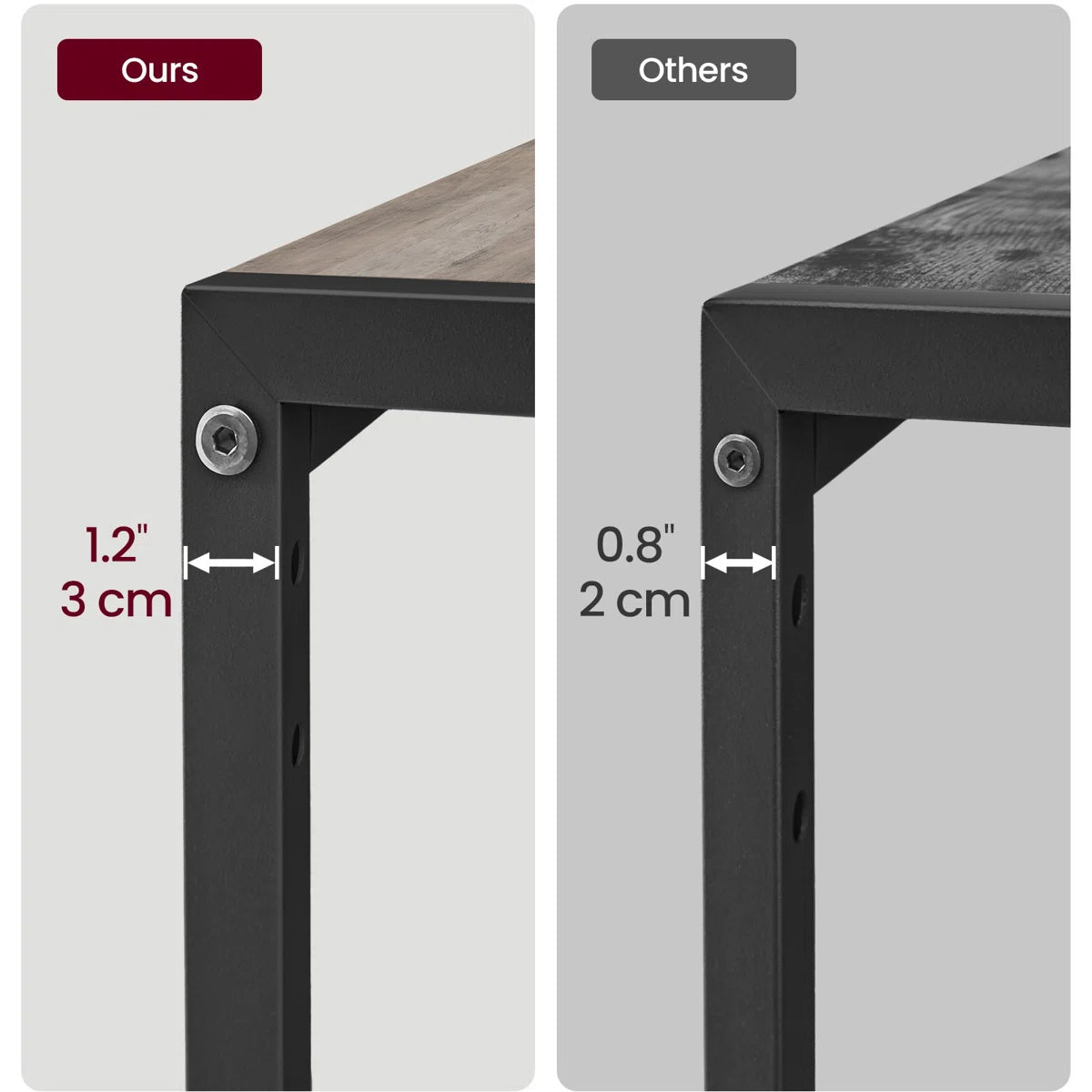 Kitchen Rack: 31.5'' Coffee Bar Stand With Adjustable Storage Shelf