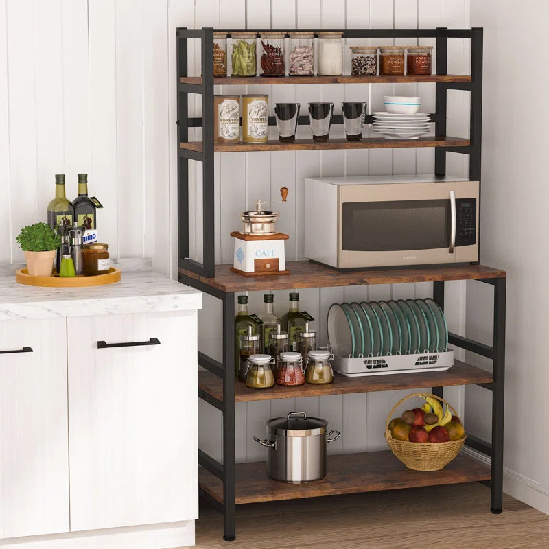 Kitchen Rack: 31.5'' Microwave-Compatibility Standard Baker's Rack made of Steel