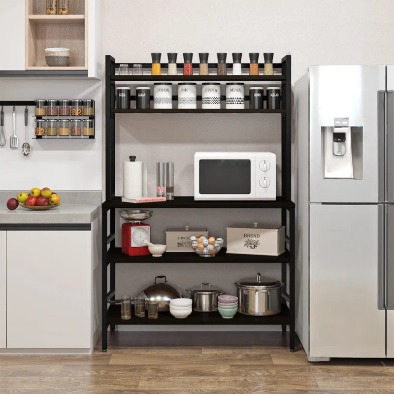 Kitchen Rack: 31.5'' Standard Baker's Rack made of Stainless Steel that is Compatible with Microwave