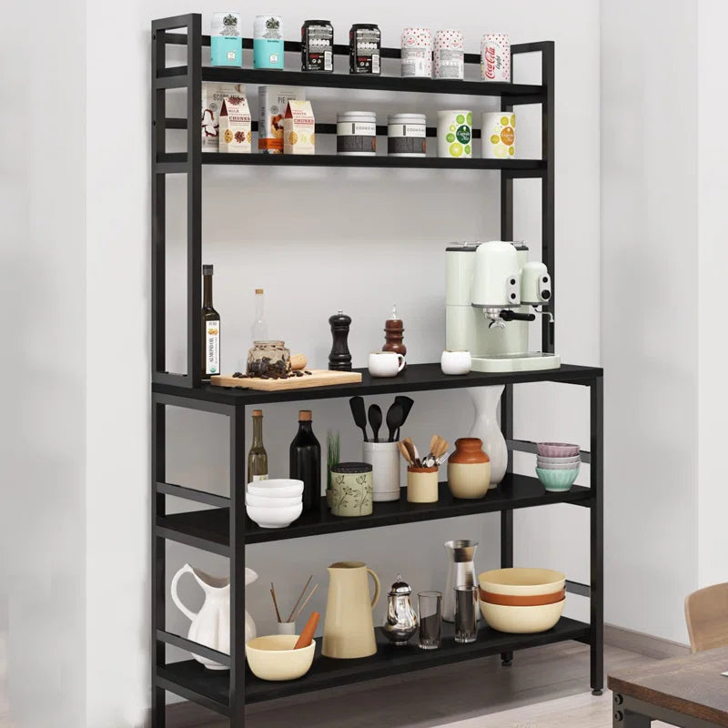 Kitchen Rack: 31.5'' Standard Baker's Rack made of Stainless Steel that is Compatible with Microwave