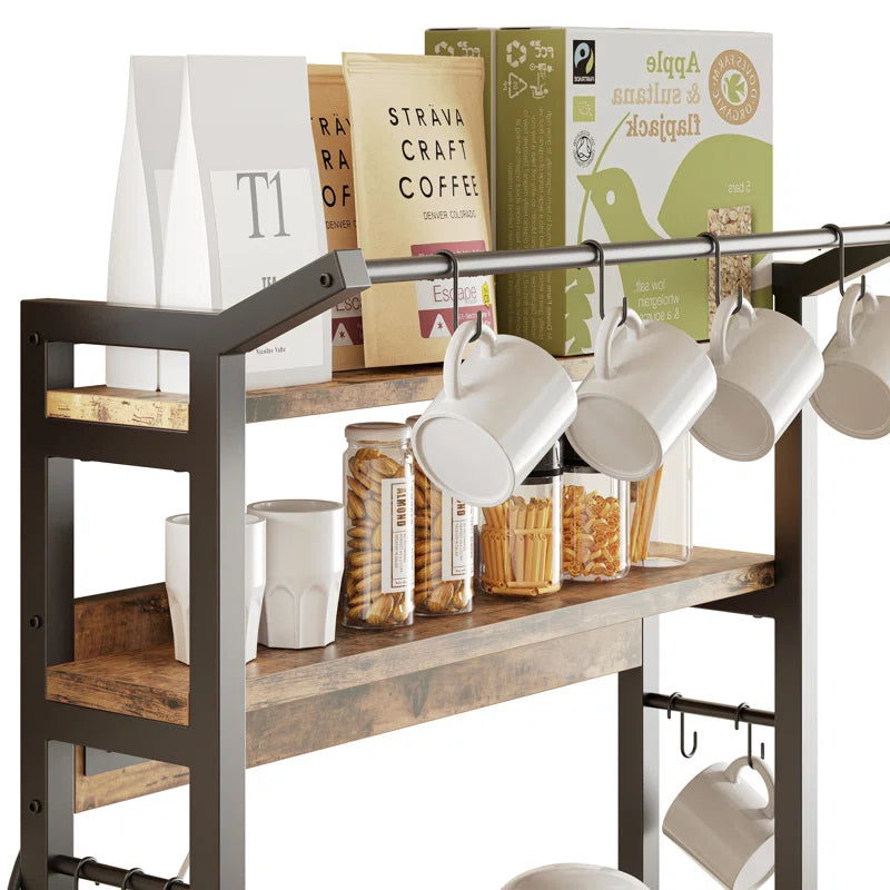 Kitchen Racks: 31'' Iron Standard Baker's Rack with Microwave Compatibility