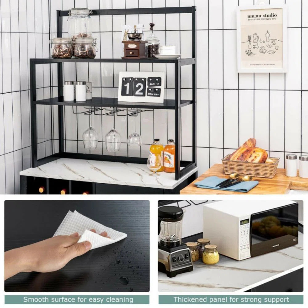 Kitchen Rack: 31'' Steel Standard Baker's Rack with Microwave Compatibility