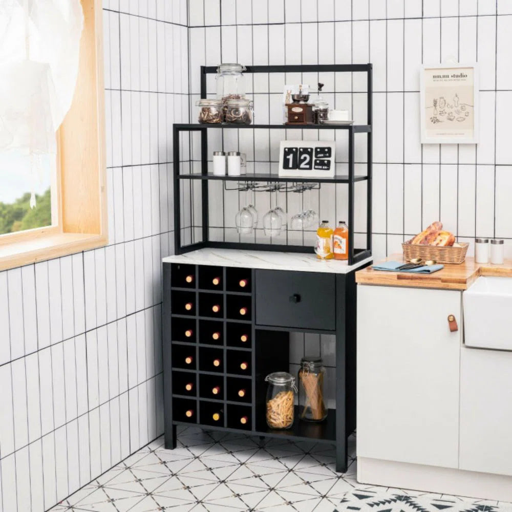 Kitchen Rack: 31'' Steel Standard Baker's Rack with Microwave Compatibility