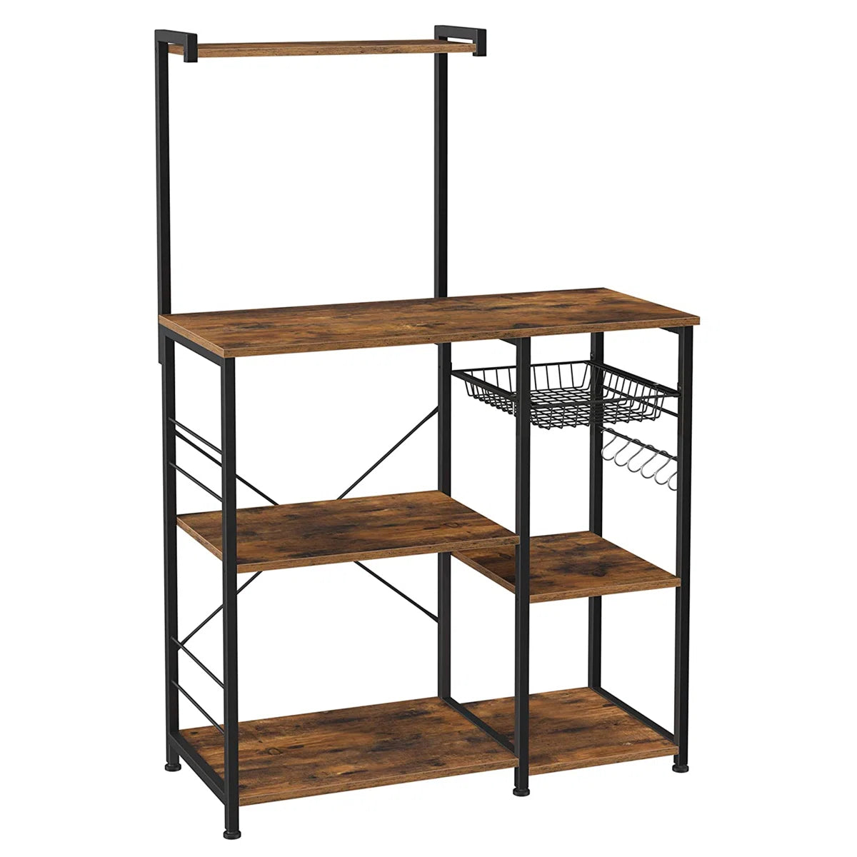 Kitchen Rack: 35.4'' Standard Baker's Rack with Microwave Compatibility