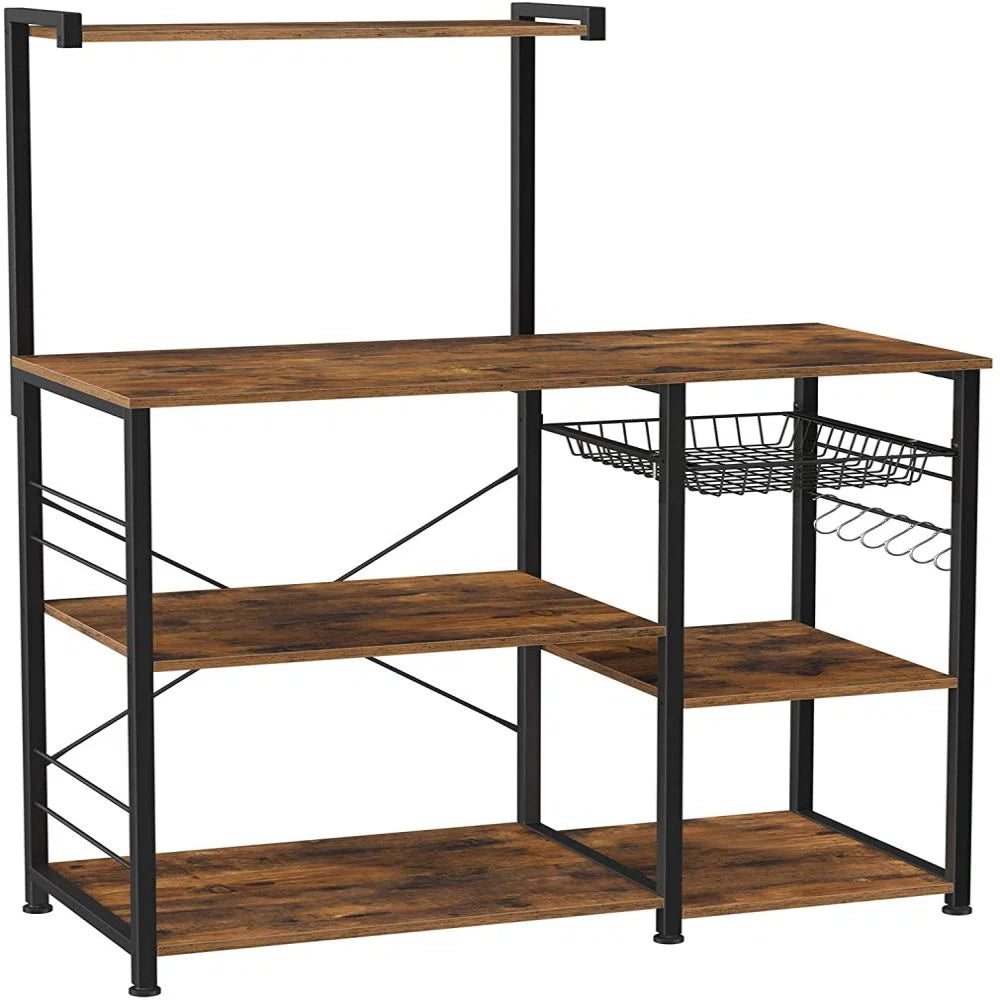 Kitchen Rack: 35.4'' Standard Baker's Rack with Microwave Compatibility