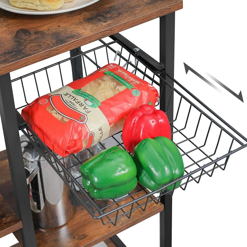 Kitchen Rack: 35.4'' Standard Baker's Rack with Microwave Compatibility