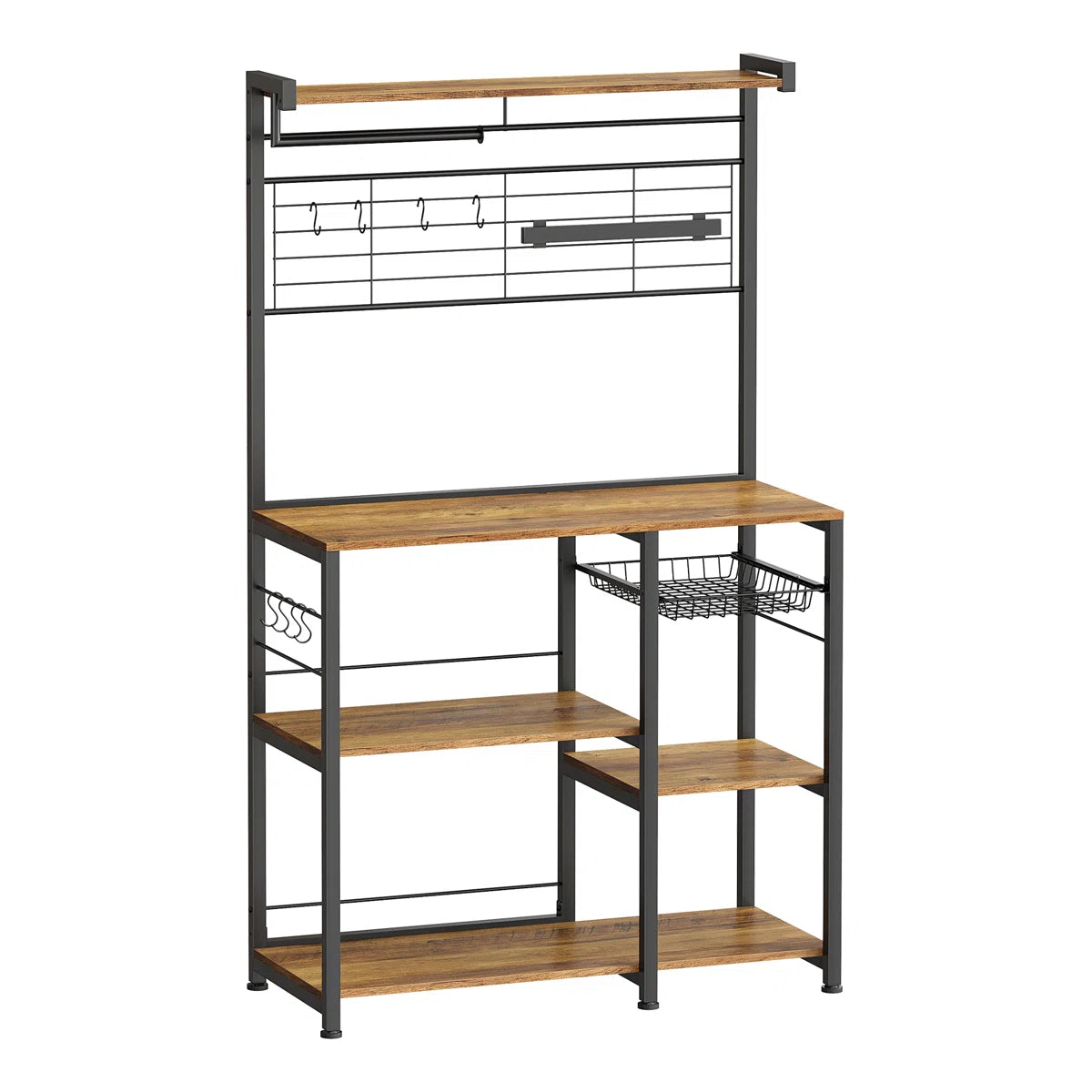 Kitchen Rack: 35.4'' Steel Standard Baker's Rack with Microwave Compatibility