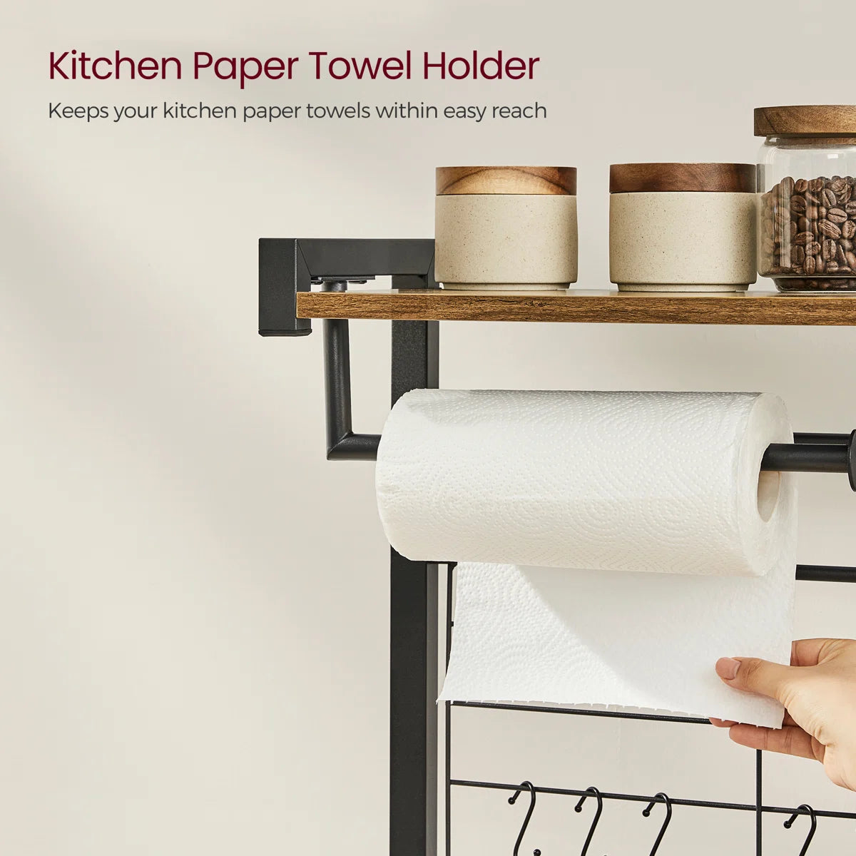Kitchen Rack: 35.4'' Steel Standard Baker's Rack with Microwave Compatibility