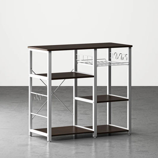 Kitchen Racks: 35.4'' Standard Baker's Rack Made of Steel and Compatible with Microwaves