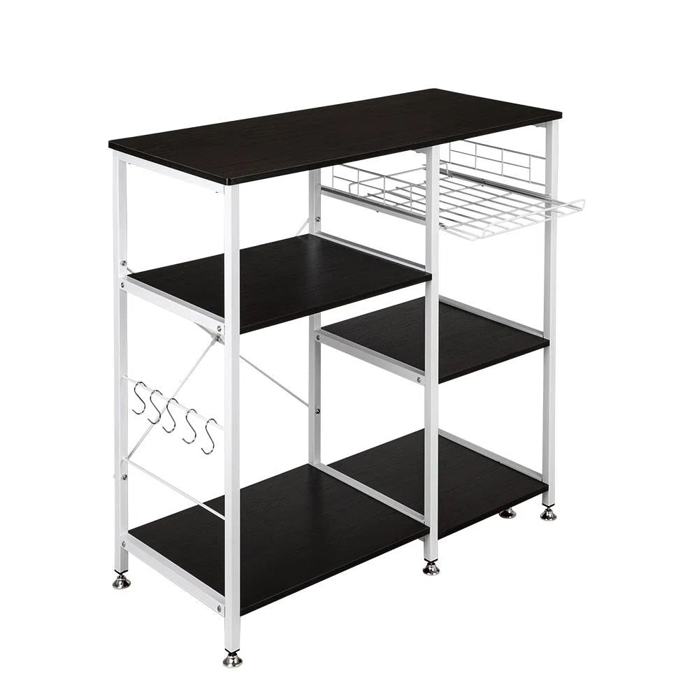 Kitchen Racks: 35.4'' Standard Baker's Rack Made of Steel and Compatible with Microwaves