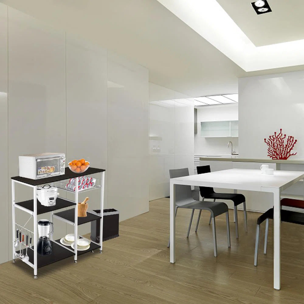 Kitchen Racks: 35.4'' Standard Baker's Rack Made of Steel and Compatible with Microwaves