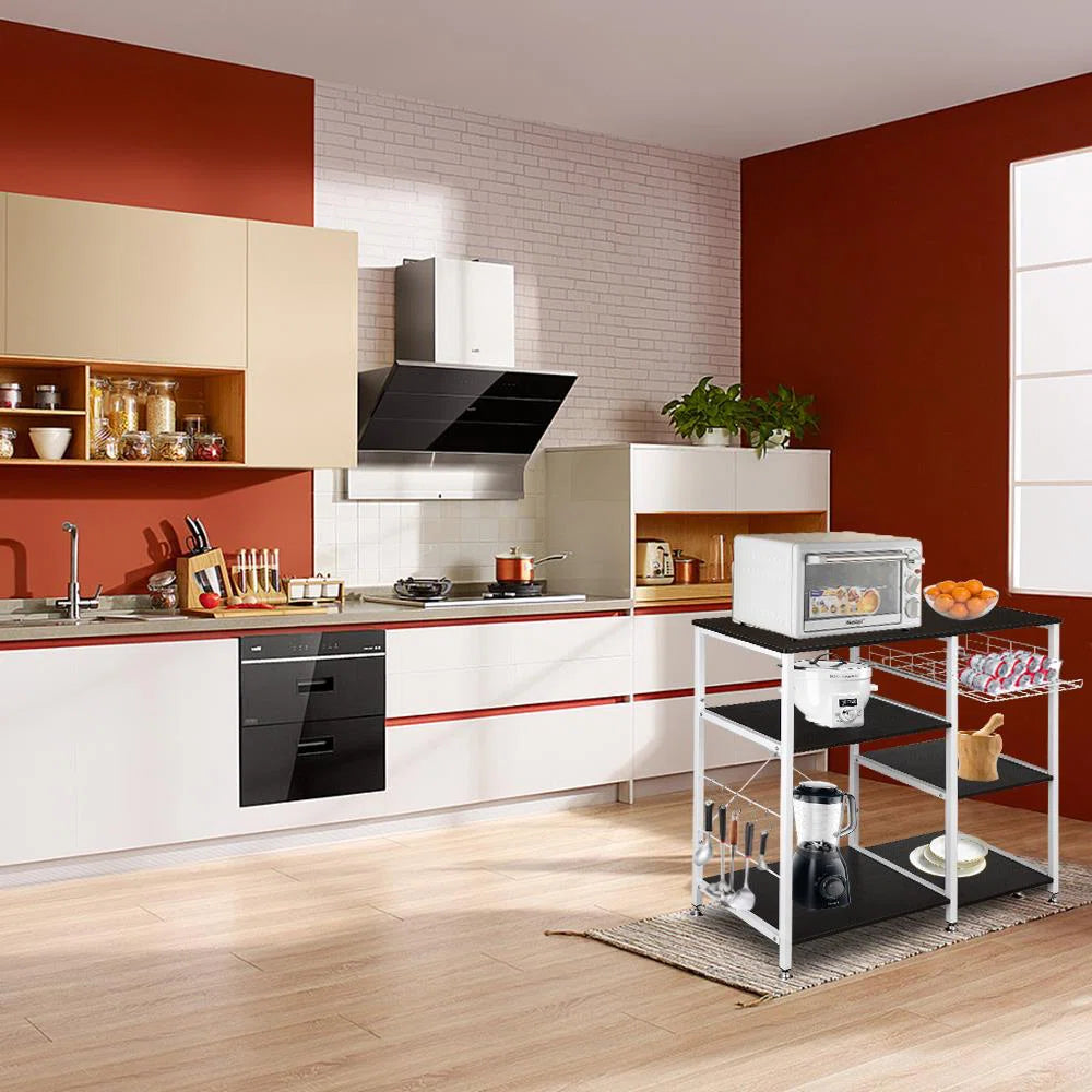 Kitchen Racks: 35.4'' Standard Baker's Rack Made of Steel and Compatible with Microwaves