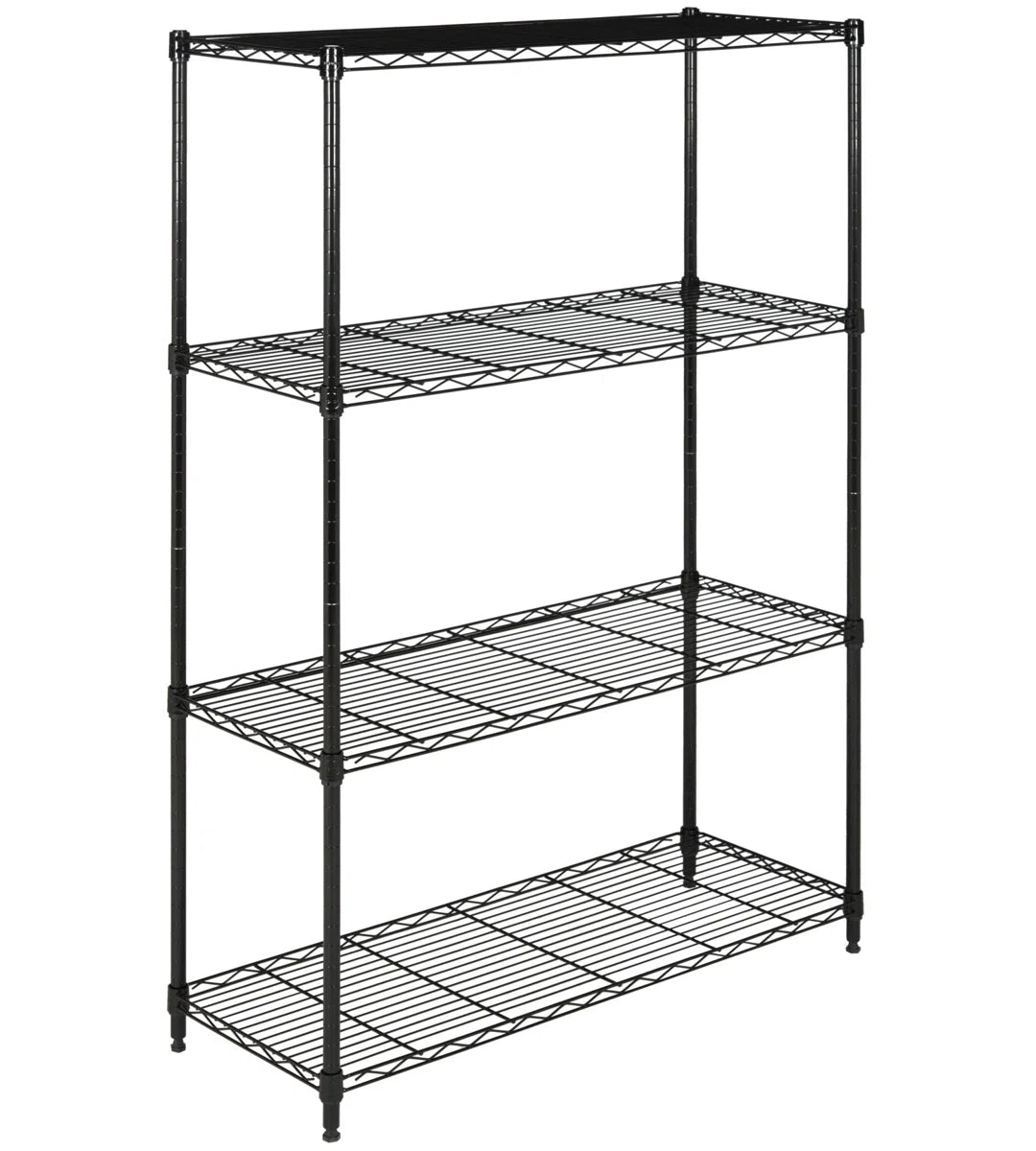 Kitchen Rack: 35'' W Plastic Height -Adjustable Shelving Unit