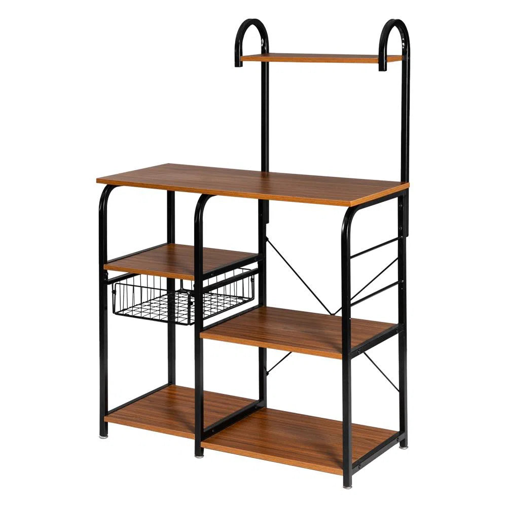 Kitchen Racks: Standard Baker's Rack Made of 36" Steel and Compatible with Microwaves