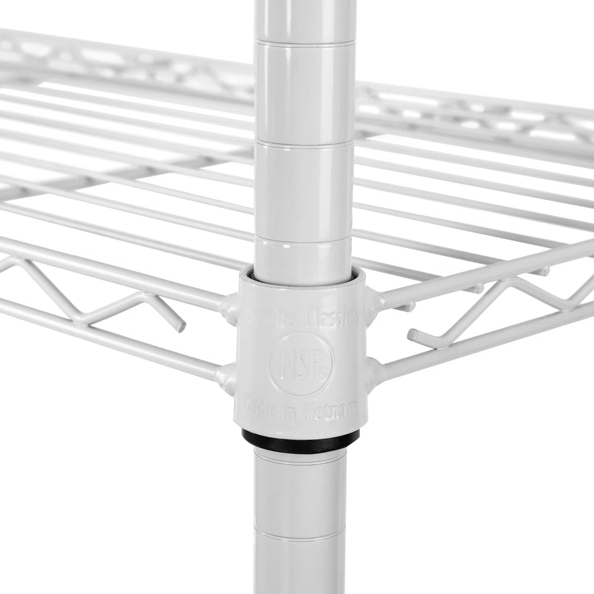 Kitchen Rack: 36'' W Steel Shelving Unit with Wheels for Height Adjustment
