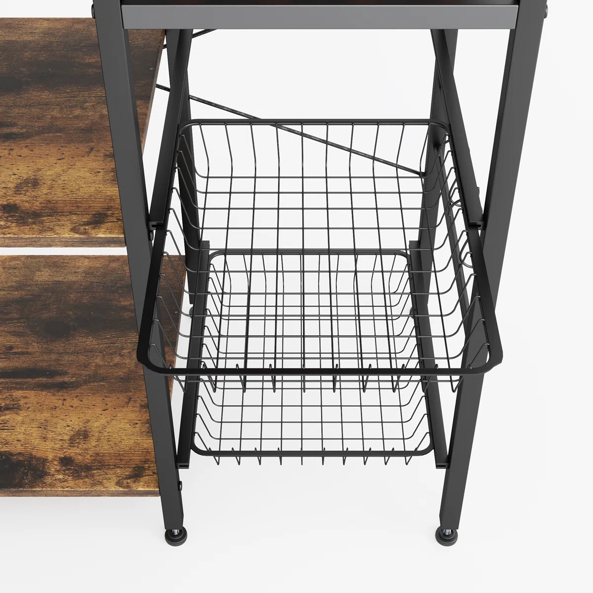Kitchen Rack: 37.59'' Steel Standard Baker's Rack with Microwave Compatibility