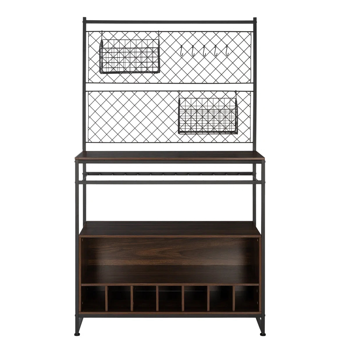 Kitchen Rack: 38'' Steel Standard Baker's Rack with Microwave Compatibility