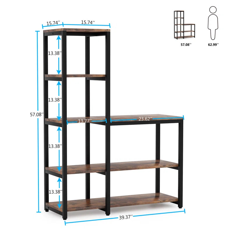 Kitchen Rack: 39.37'' Steel Corner Baker's Rack with Microwave Compatibility