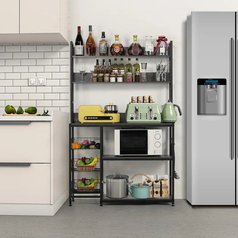Kitchen Rack: 39.37'' Steel Standard Baker's Rack with Microwave Compatibility