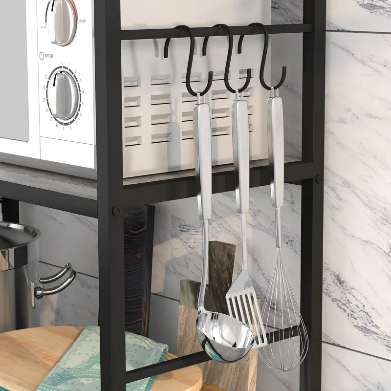Kitchen Rack: 39.37'' Steel Standard Baker's Rack with Microwave Compatibility