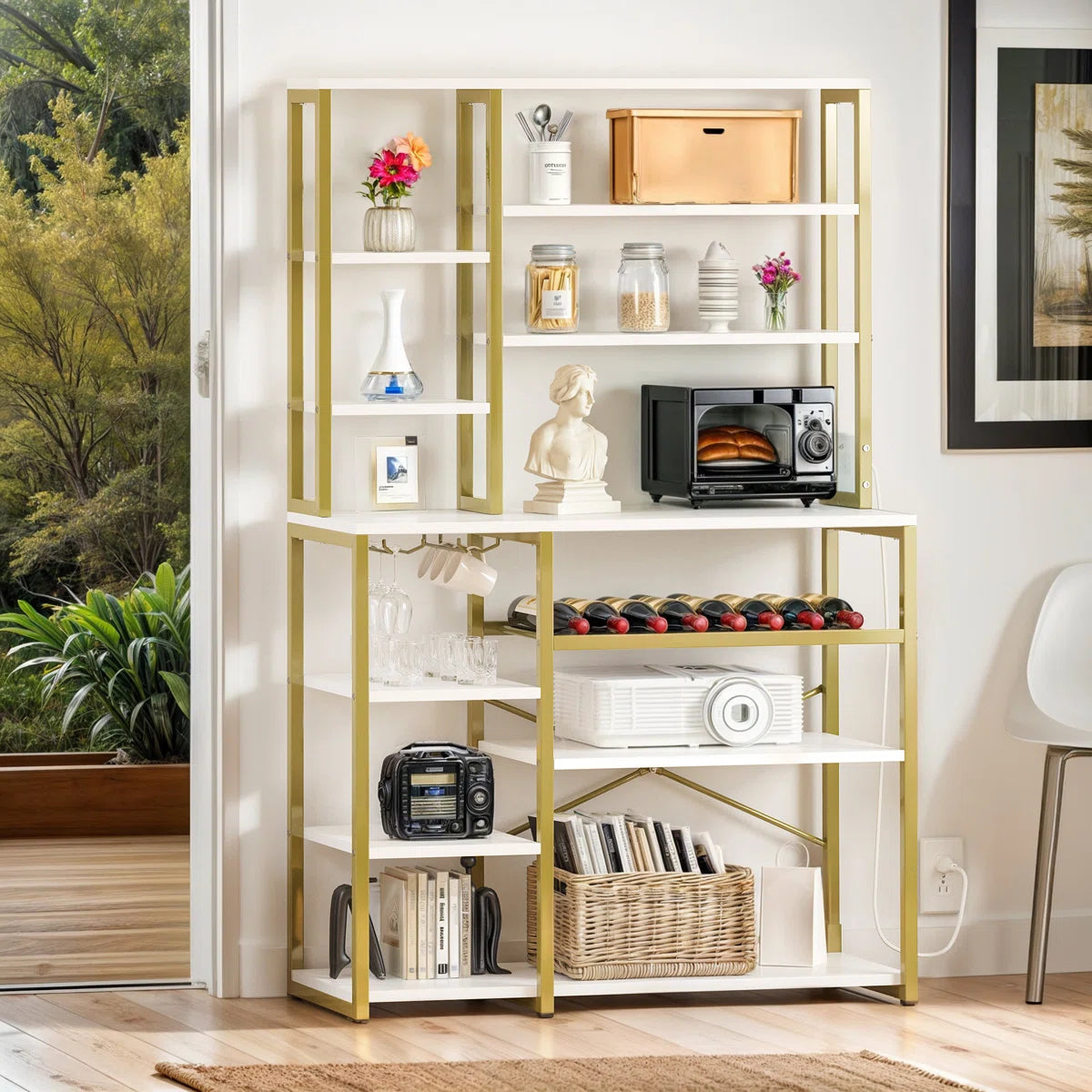 Kitchen Rack: 39.4'' Iron Standard Baker's Rack