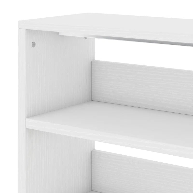 Kitchen Racks: 39.4'' Wood Baker's Rack with Trash Can Bin Cabinet and Microwave Compatibility