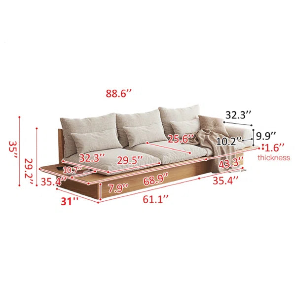 3 Seater Sofa: Sofa